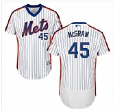 New York Mets #45 Tug McGraw White(Blue Strip) 2016 Flexbase Collection Alternate Stitched Baseball Jersey DingZhi,baseball caps,new era cap wholesale,wholesale hats
